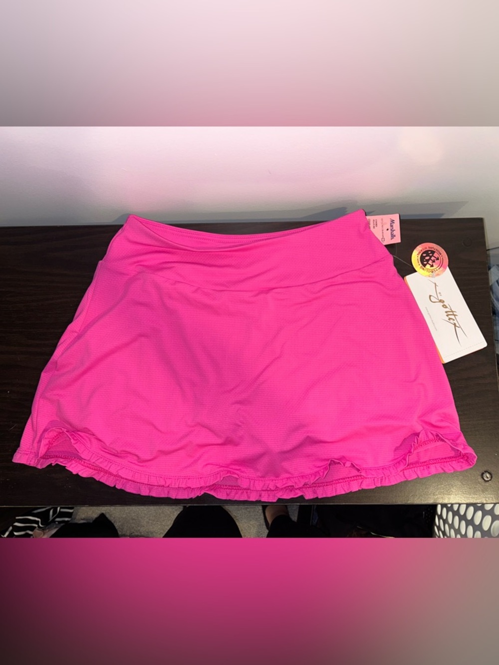 Gottex Hot Pink Athletic Mini Skirt